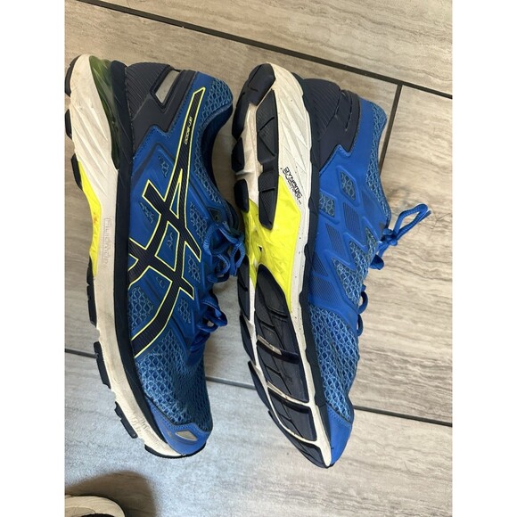 Asics Men's Running Shoes Blue-Yellow0Black Size 11 F820917 T705N - Picture 10 of 16